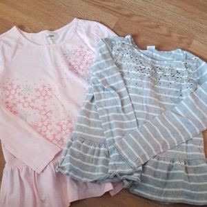 Set of 2 long sleeve tunics